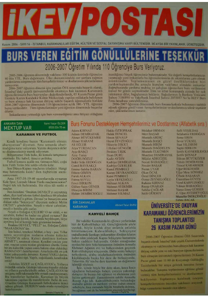 Kasım 2006 Sayı-16